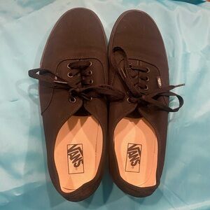 Vans Men's Black Canvas Sneakers